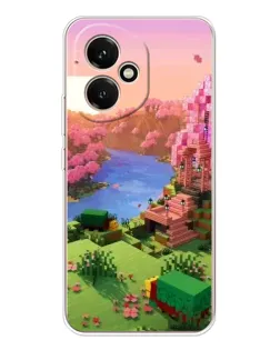 Чохол для Huawei Honor 400 з картинкою «Рожеве дерево Minecraft»