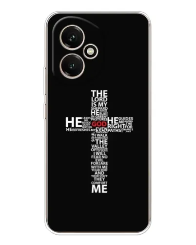 Чехол для Huawei Honor 400 с картинкой «Текстовый крест» Чехол для Huawei Honor 400 с картинкой «Текстовый крест»