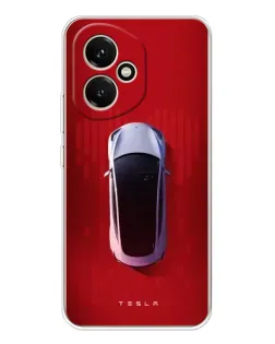 Чехол для Huawei Honor 400 с картинкой «Tesla Top View»