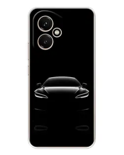Чехол для Huawei Honor 400 с картинкой «Силуэт Tesla Night»