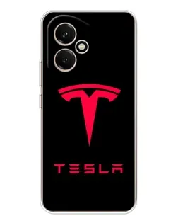 Чехол для Huawei Honor 400 с картинкой «Tesla Red Logo»