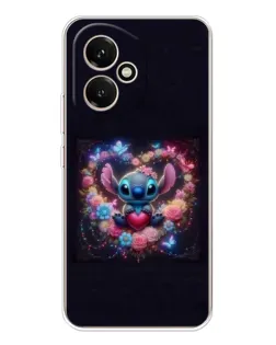 Чехол для Huawei Honor 400 с картинкой «Stitch в цветах»