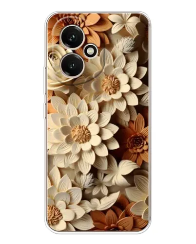 Чехол для Huawei Honor 400 с картинкой «Бежевый флористический декор» Чехол для Huawei Honor 400 с картинкой «Бежевый флористический декор»