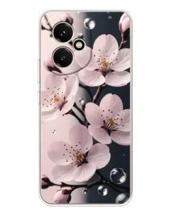 Чехол для Huawei Honor 400 с картинкой «Нежная сакура и капли»