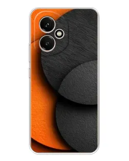 Чехол для Huawei Honor 400 с картинкой «Геометрия оранжевых кругов»