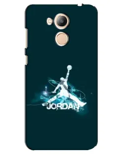 Чехол для Huawei Honor 6c Pro с картинкой «Jordan Blue Fire» Чехол для Huawei Honor 6c Pro с картинкой «Jordan Blue Fire»