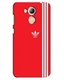 Чехол для Huawei Honor 6c Pro с картинкой «Красный минимализм Adidas»