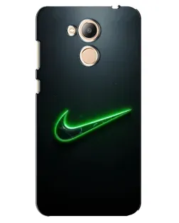 Чехол для Huawei Honor 6c Pro с картинкой «Неоновый контур Nike»