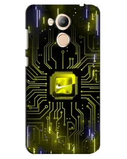 Чехол для Huawei Honor 6c Pro с картинкой «Nike — золотая искра» Чехол для Huawei Honor 6c Pro с картинкой «Nike — золотая искра»