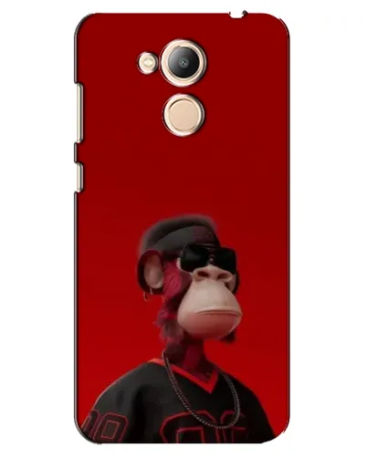 Чехол для Huawei Honor 6c Pro с картинкой «Bored Ape в красном»
