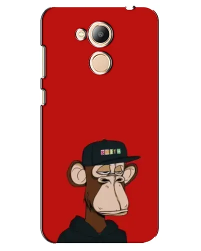 Чехол для Huawei Honor 6c Pro с картинкой «Bored Ape — красный фон»