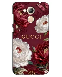 Чехол для Huawei Honor 6c Pro с картинкой «Gucci — бордовые розы»