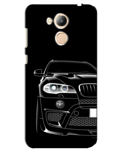 Чехол для Huawei Honor 6c Pro с картинкой «Темный силуэт BMW»