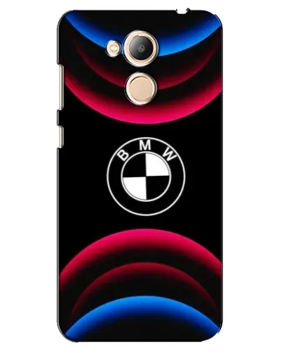 Чехол для Huawei Honor 6c Pro с картинкой «Логотип BMW и неоновые дуги»