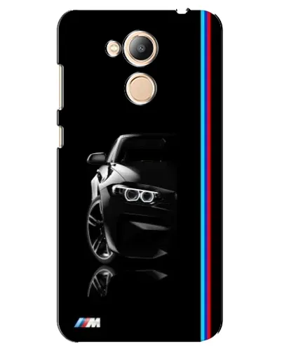 Чехол для Huawei Honor 6c Pro с картинкой «Силуэт BMW в темноте»
