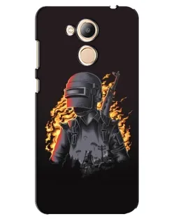 Чехол для Huawei Honor 6c Pro с картинкой «PUBG — огненный силуэт» Чехол для Huawei Honor 6c Pro с картинкой «PUBG — огненный силуэт»