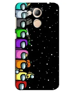 Чехол для Huawei Honor 6c Pro с картинкой «Команда Among Us»