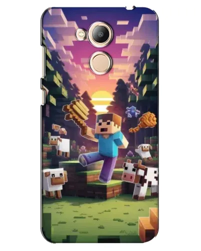 Чехол для Huawei Honor 6c Pro с картинкой «Стив на ферме»