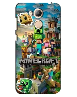 Чехол для Huawei Honor 6c Pro с картинкой «Замок Minecraft»