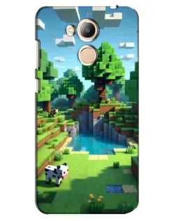 Чехол для Huawei Honor 6c Pro с картинкой «Minecraft летний день»