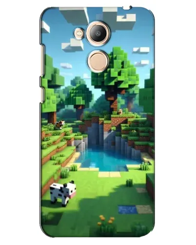 Чехол для Huawei Honor 6c Pro с картинкой «Minecraft летний день»
