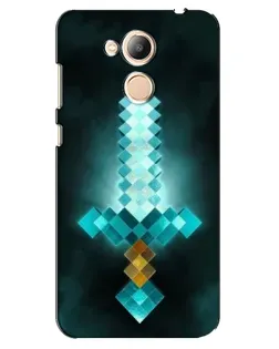 Чехол для Huawei Honor 6c Pro с картинкой «Алмазный меч неон»