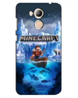 Чехол для Huawei Honor 6c Pro с картинкой «Minecraft ледяной мир»