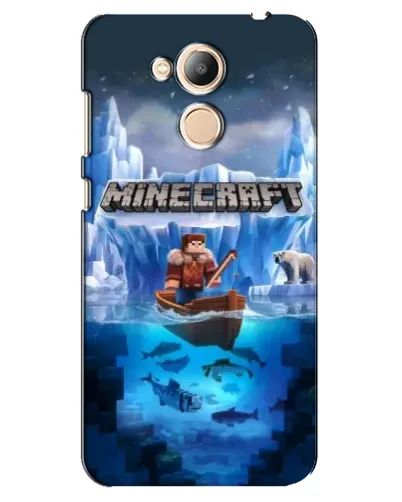 Чехол для Huawei Honor 6c Pro с картинкой «Minecraft ледяной мир»