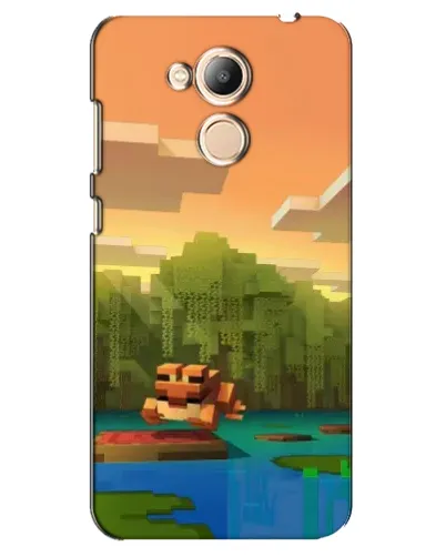 Чехол для Huawei Honor 6c Pro с картинкой «Майнкрафт закат солнца»