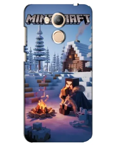 Чехол для Huawei Honor 6c Pro с картинкой «Зимний Minecraft»
