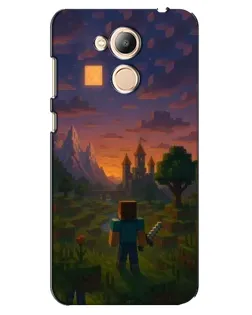 Чехол для Huawei Honor 6c Pro с картинкой «Стив у башни»