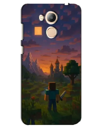 Чехол для Huawei Honor 6c Pro с картинкой «Стив у башни»