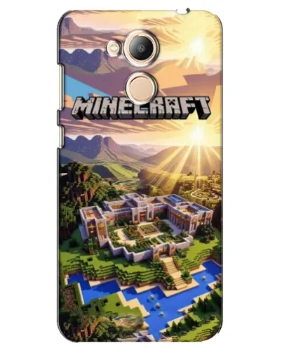 Чехол для Huawei Honor 6c Pro с картинкой «Minecraft панорама»