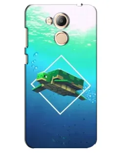 Чехол для Huawei Honor 6c Pro с картинкой «Черепаха Minecraft»