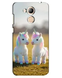 Чехол для Huawei Honor 6c Pro с картинкой «Пара единорогов»