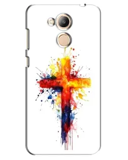Чехол для Huawei Honor 6c Pro с картинкой «Акварельный крест»
