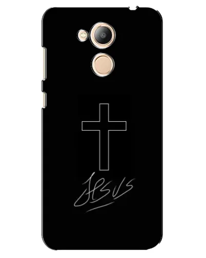 Чехол для Huawei Honor 6c Pro с картинкой «Графический крест Jesus» Чехол для Huawei Honor 6c Pro с картинкой «Графический крест Jesus»