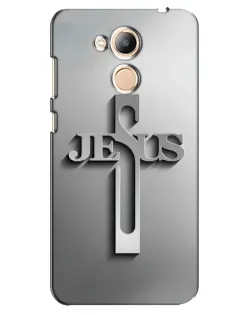 Чехол для Huawei Honor 6c Pro с картинкой «Металлический крест Jesus» Чехол для Huawei Honor 6c Pro с картинкой «Металлический крест Jesus»