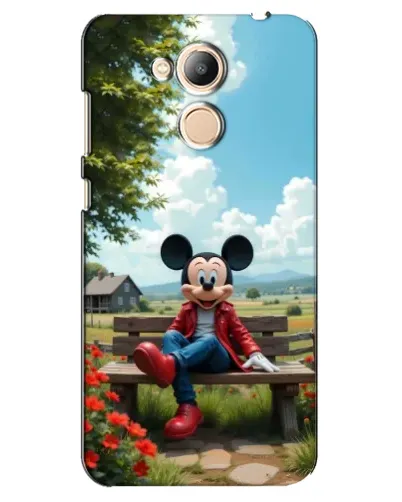 Чехол для Huawei Honor 6c Pro с картинкой «Микки на скамейке»