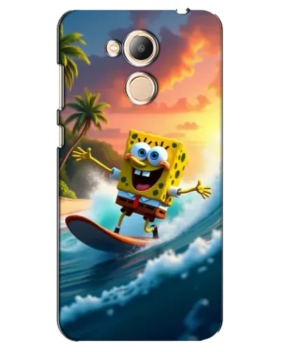 Чехол для Huawei Honor 6c Pro с картинкой «Губка Боб серфингист»
