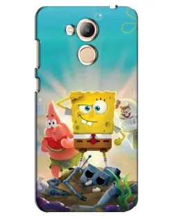 Чехол для Huawei Honor 6c Pro с картинкой «Спанч Боб победитель»