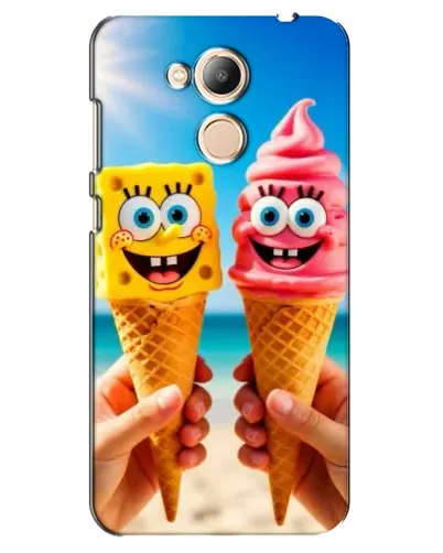 Чехол для Huawei Honor 6c Pro с картинкой «Спанч Боб мороженое»