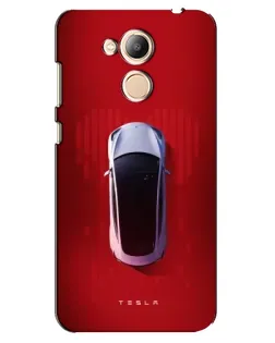 Чехол для Huawei Honor 6c Pro с картинкой «Tesla Top View»