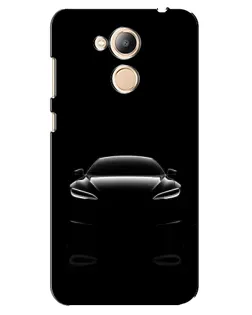 Чехол для Huawei Honor 6c Pro с картинкой «Силуэт Tesla Night»