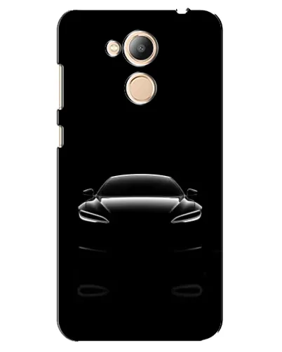 Чехол для Huawei Honor 6c Pro с картинкой «Силуэт Tesla Night»