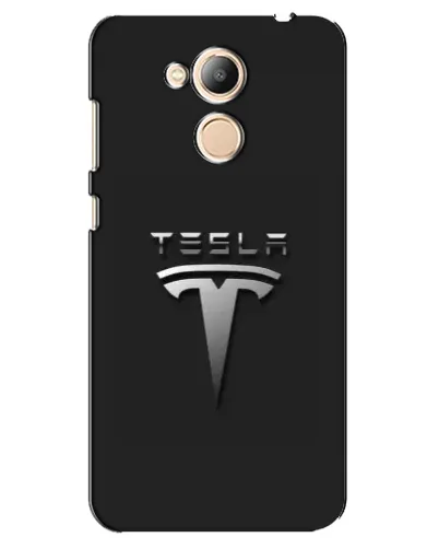 Чехол для Huawei Honor 6c Pro с картинкой «Стальной логотип Tesla»