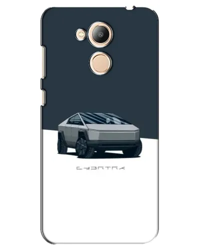 Чехол для Huawei Honor 6c Pro с картинкой «Серебристый Cybertruck Tesla»