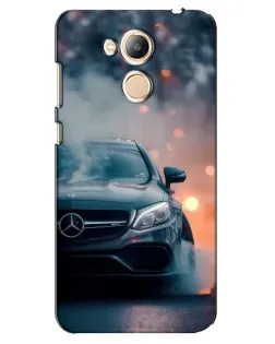Чехол для Huawei Honor 6c Pro с картинкой «Mercedes — ночной город»