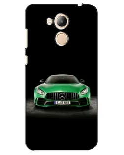 Чехол для Huawei Honor 6c Pro с картинкой «Mercedes — неоновый лого»