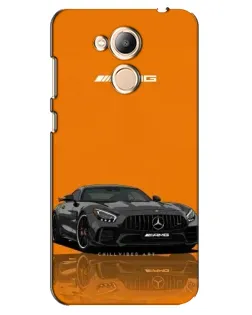 Чехол для Huawei Honor 6c Pro с картинкой «Оранжевый Mercedes AMG»